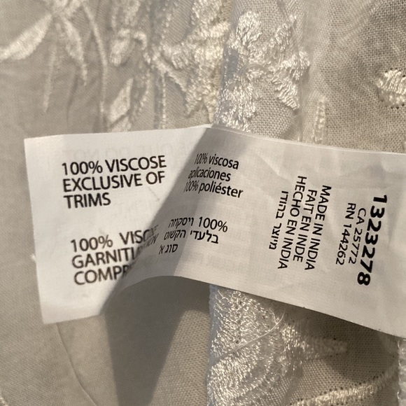 Embroidered Fringe Top - Picture 6 of 6